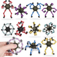 FIDGET SPINNER SKLADACÍ ROBOT PRE DETI SENZORICKÁ HRAČKA SADA 10 KUSOV