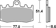 SBS BRZDOVÉ DOŠTIČKY 796RST TRACK&SPORT SINTER