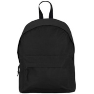Pohodlný školský turistický batoh odolný na zips čierny