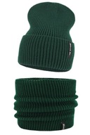 KOMPLET DZIECIĘCY KOMIN CZAPKA BEANIE JESIEŃ / ZIMA 1 - 4 LATA