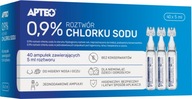 3x Sól fizjologiczna 0,9% APTEO 40amp. po 5ml (120ampułek)