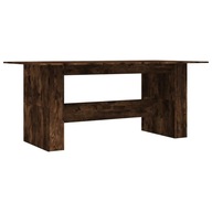 vidaXL Jedálenský stôl, dymový dub, 180x90x76 cm