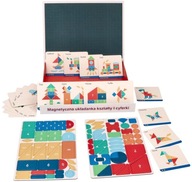 Magnetické puzzle tvary a číslice Adam Toys puzzle pre deti