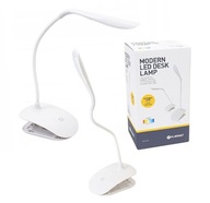 Lampa na stôl klip Flexible Platinet PDL01CW LED biela