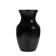Váza AMBROS sklenená čierna 13x12x20 cm HOMLA