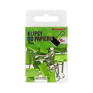 Klipsy klipy do papieru 19mm zielone - 15szt.