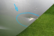 AUDI A6 C7 KOMBI 11- door left rear. rear part