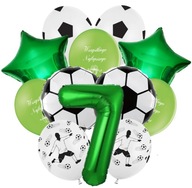 Balony Zestaw Piłka Nożna 7 Urodziny