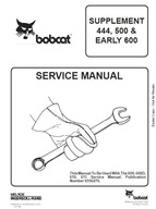 Príručka servisnej opravy BobCat DOPLNOK 444, 500 & EARLY 600