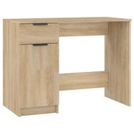 vidaXL Písací stôl, dub sonoma, 100x50x75 cm, materiál drevo