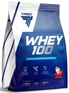 TREC WHEY 100 2275G STRAWBERRY BIAŁKO SIŁA ODŻYWKA BIAŁKOWA KONCENTRAT WPC