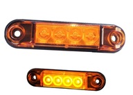 Bočné obrysové svietidlo oranžové LED obrys LD 2328 slim 12/24V