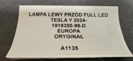 light left front FULL LED TESLA Y JUNIPER 24-EUROPA original 1918350-98-D