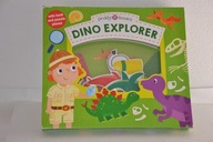 Dino Explorer KSIĄŻKA Z PUZLAMI DINOZAURY