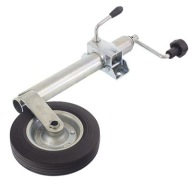 TÁMASZTÓKERÉK UTÁNFUTÓHOZ VONÓHOROGRA MANŐVEREZŐ KERÉK tartóval