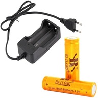 ŁADOWARKA +2 AKUMULATORY OGNIWA 18650 8800mAh 3,7V