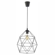 Lampa Sufitowa GALAXY Czarny Metalowy Klosz 1xE27 33cm Lampa Wisząca Pokój