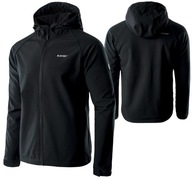 Kurtka Męska Softshell NETI HI-TEC Wodoodporna Oddychająca Czarna XL