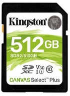 Pamäťová karta KINGSTON SDXC CanvasSelectPlus 512GB