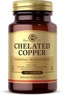 Solgar Chelated Copper 100 tabletek MIEDŹ CHELAT