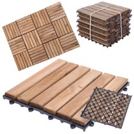 TERASZPADLÓ fa csempe panel erkély csempe IMPREGNAT 30x30 0,09m2