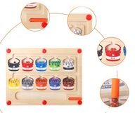 Spoločenské hry Magnetic Color and Number Maze Board