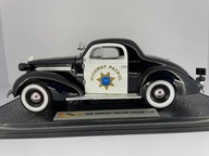 Yat Ming- Signature Pontiac DeLuxe Police Car 1936 Black 1:18 18140-1