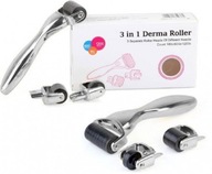 3x derma roller telo tvár oči oceľ dermaroller