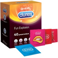 Durex FUN explosion zestaw prezerwatyw mix 40szt
