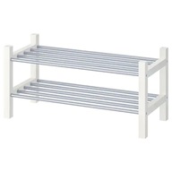 IKEA TJUSIG Polica na topánky biela 79 cm