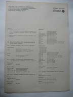 Odbiornik radiowy TOSCA AWS-303 Katalog części zamiennych Schematy, w tym schemat ideowy - UNITRA DIORA