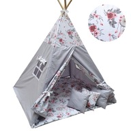 Stan TIPI pre deti veľký 3 vankúše MATA TEEPEE wigwam darček CE