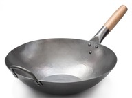 Craft Wok Płaski 35 cm Stal Węglowa 731W316