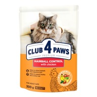 CLUB 4 PAWS odkłaczająca sucha karma dla kotów Hairball control 300 g