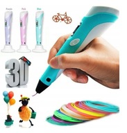 Magické pero 3d, farebná tlačiareň, 3D Pen set, náplne ZADARMO