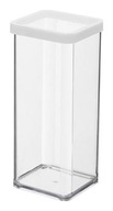 Pojemnik na produkty sypkie Rotho Loft 1,5l kwadratowy transparentny/biały