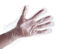 Rękawice rękawiczki foliowe ochronne HDPE 100 szt.