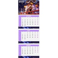 Kalendarz trójdzielny ścienny - Genshin Impact