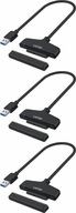 Adapter Unitek Y-1096 mostek USB 3.0 do SATA III 6G 30cm czarny x3