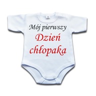 Mój pierwszy dzień chłopaka BODY niemowlęce 74 kr