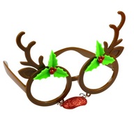 Śmieszne okulary RENIFER rogi gadżety do zdjęć prezent na Mikołajki Święta