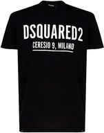 DSQUARED2 MILANO włoski t-shirt koszulka męska BLACK roz.L