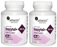 Aliness Inozitol+ myo/D-chiro 40:1 650mg 200kap PCOS Vitamín B8 Serotonín