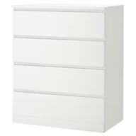 IKEA MALM komoda 4 szuflady 80x100 cm biały