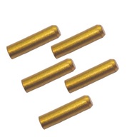 Końcówka linki hamulcowej przerzutki złota 5szt, długość 10mm