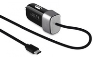 Puro Fast Charger Mini Car Charger USB-C 3A czarny