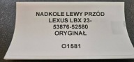 mudguard left front LEXUS LBX 23- original 53876-52580