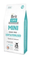 Brit Care DOG MINI Grain Free Sterilised Rabbit&Salmon Karma dla Psa 7kg