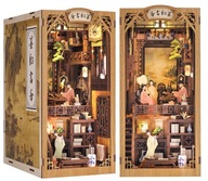 Miniatúrny domček Book Nook Altánok Bielej Orchidey Cute Bee Čína Ázia