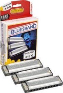 Harmonijka ustna diatoniczna HOHNER BLUES BAND C-G-A Zestaw 3 harmonijek